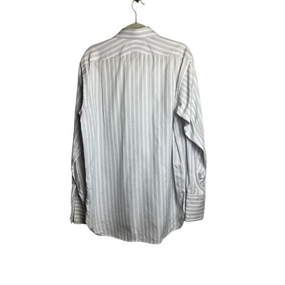 Burberry Purple Stripe French Cuff Button Down Shirt Men's Sz. 16-41 - Picture 6 of 8